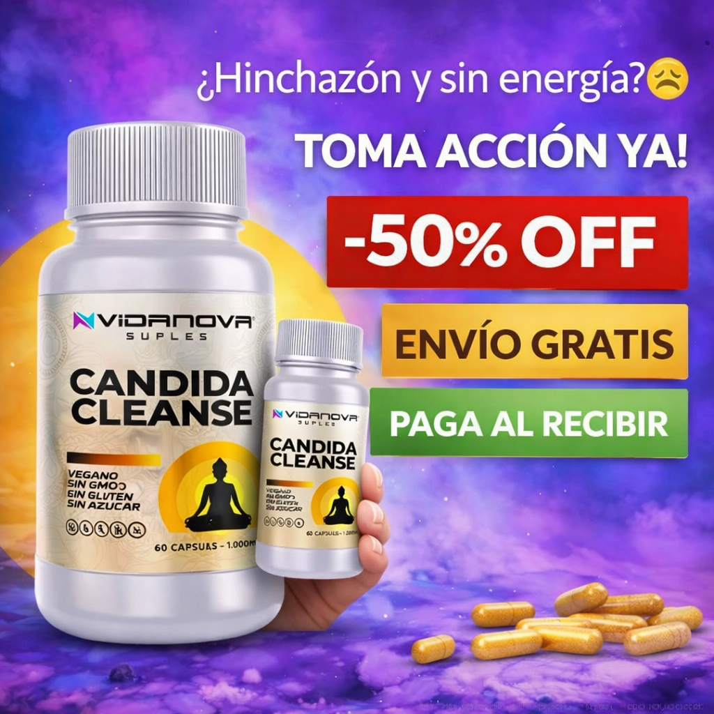 Candida Cleanse 1000mg 60 Caps+ Envio Gratis 📦✅