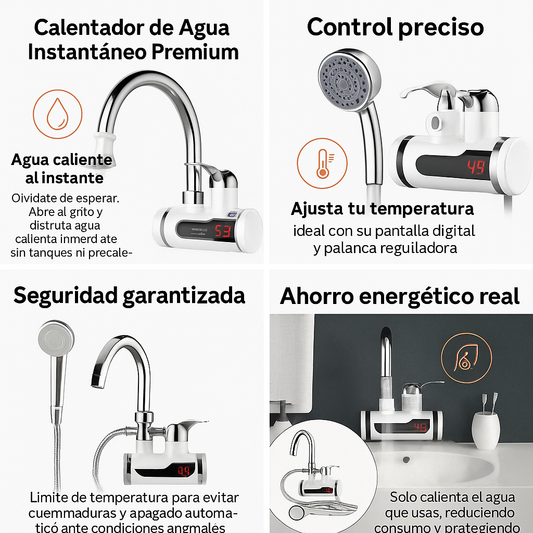 Calentador de Agua Instantáneo Premium