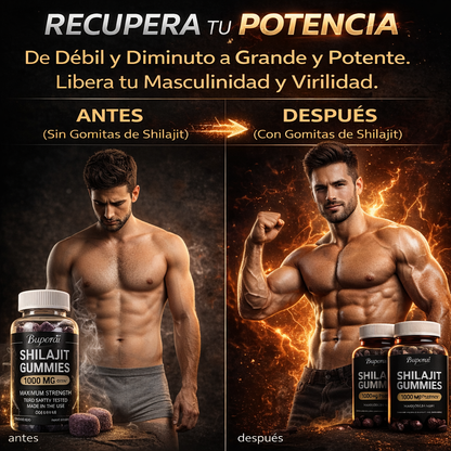 ¿SIN ENERGÍA Y SIN GANAS? ⚡🔥 RECUPERA TU POTENCIA CON SHILAJIT GUMMIES 💪