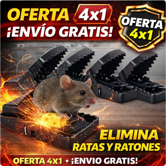 SnapKill™ | Trampa Potente para Ratones 4x1 + Envío Gratis