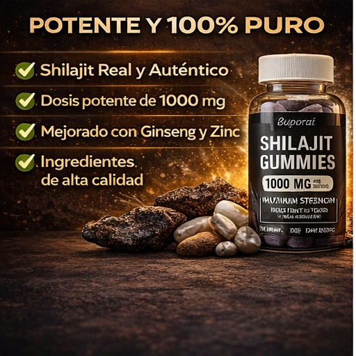 ¿SIN ENERGÍA Y SIN GANAS? ⚡🔥 RECUPERA TU POTENCIA CON SHILAJIT GUMMIES 💪