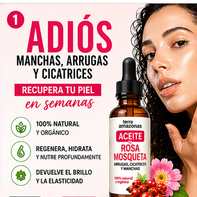 RoseSkin™ Aceite de Rosa Mosqueta 2x1 Adiós manchas.